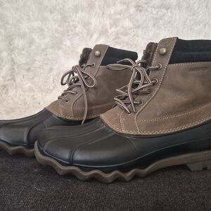 Waterproof Men's Duck Boots - Brown and Black